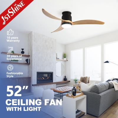 China High Airflow Silent Wooden Blades Ceiling Fan With Remote Control for sale