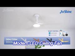 52/63 inches smart ceiling fan with dc motor controlled by remote control and energy-saving with 3 p