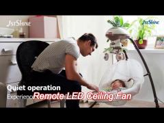 dc ceiling fan with remote control solid wood blades high-speed