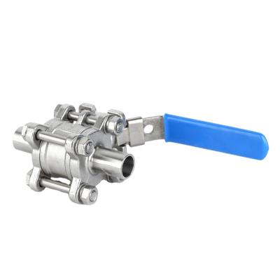 China General SS304 SS316L BW Sanitary Butt Welded Sanitary Sanitary Ball Valve for sale