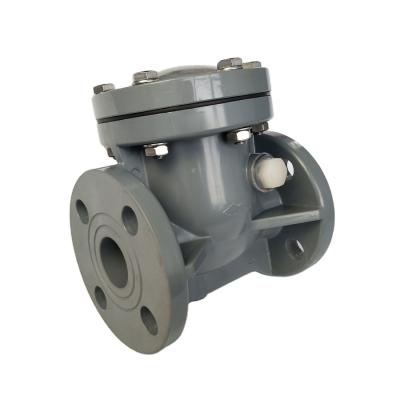 China General UPVC, CPVC, PPH, PVDF, FRPP Plastic Swing Check Valve Plastic for sale