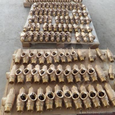 China General BSP Or NPT Bronze Threaded Safety Relief Valve Threaded for sale