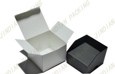 China Promotional Simple White Cosmetic Packaging Boxes with 350gsm Coated Paper for sale