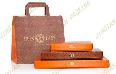 China 250gsm Plain Coated Paper Box For Sweet Food, Custom Chocolate Packaging Boxes for sale