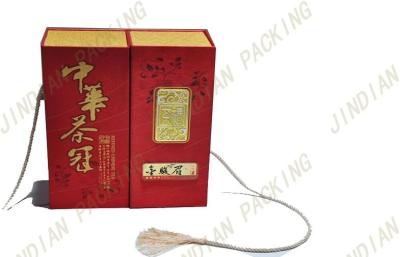 China Luxuspapptee-Kasten mit Goldfolien-Logo, Gewohnheit druckte Tee-Verpackenkästen zu verkaufen