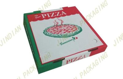 Chine Boîtes faites sur commande pliables à pizza pour la livraison, caisses d'emballage de pizza de papier ondulé à vendre