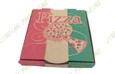 China Caixas feitas sob encomenda da pizza do papel de embalagem, Caixa de empacotamento da pizza dobrável Eco-Amigável à venda