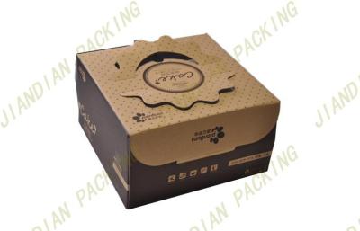 China Custom Foldable Duplex Paper Corrugated Carton Box For Cake Packaging for sale