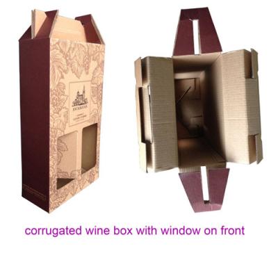 Chine Boîte pliable de luxe à vin de carton avec le logo embouti par argent à vendre