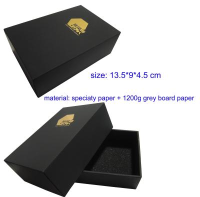 China Recycled Specialty Paper Packaging Boxes With Golden Foil And Foam Inside for sale