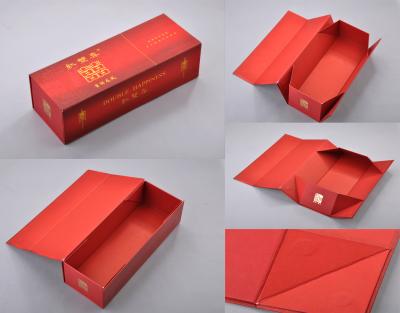 China Cajas de empaquetado de Matt de la cartulina roja de la laminación, cajas de regalo plegables para Cigarrette en venta