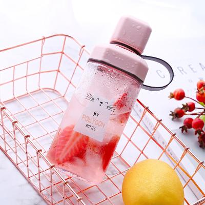 China Wholesale 14oz Viable Reusable Drinking Water Bottles Fitness Sports Juice Bottles With Convenient Carry Strap Leakproof for sale