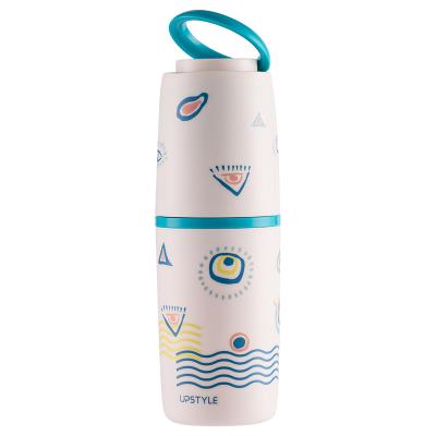 China Wholesale Sustainable Reusable Small Travel Mug Portable Glass Drinking Water Tumbler Bottles With Plastic Bottle Cover for sale