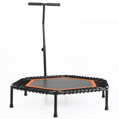 China Without Protective Net Trampoline With Armrest Family Adult Children Indoor Sports Bouncing Bed for sale