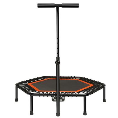 China Without Protective Net Hexagonal Fitness Bungee Rope Trampoline With Railing Can Be Used By Adults And Children for sale