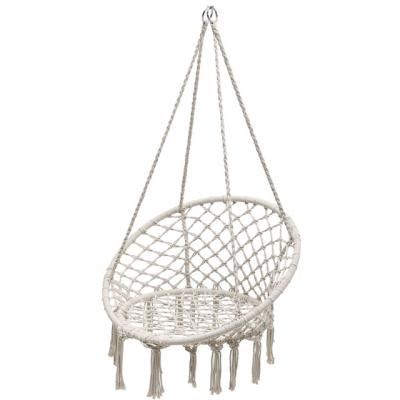 China Contemporary Modern Outdoor Hammock Chair Cotton Rope Hanging Chair Rocking Chair for sale