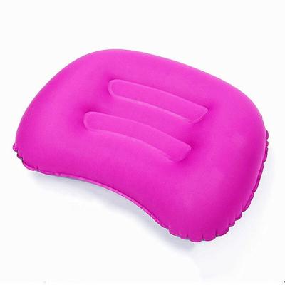 China Portable Ultralight Ergonomic Soft Camping Inflatable Travel Neck Pillow TPU Ultralight Soft Air Pillow for sale