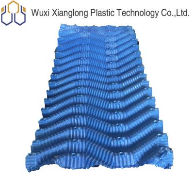 China Industrial S Wave Blue Cooling Tower Fills Price PVC Cooling Fills for sale