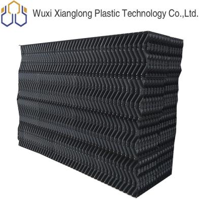 China PVC Counter Flow Media Cooling Tower Film Fill S Wave 31/33mm for sale