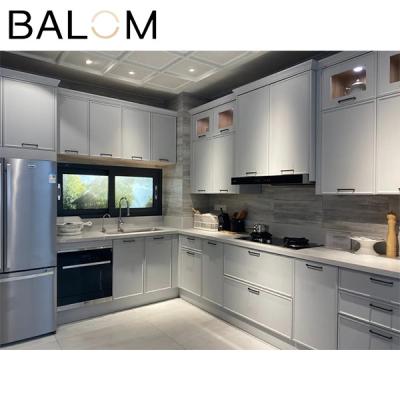 China Modern / Traditional Freestanding 3D Customized Shaker Modular Kitchen High Gloss White Cabinets Furniture for sale