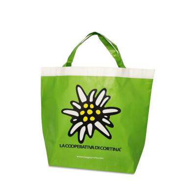 China Eco Friendly Recycled Handled Laminated PP Non Woven Materials For Shopping Bags With Logo Customer Tote Bag for sale