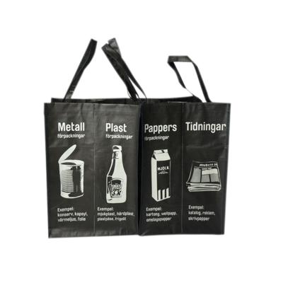 China Recyclable Custom Lamination Recycled Garbage PP Woven Garbage Bag Set For Office for sale