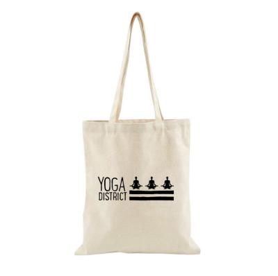 China Eco-friendly Customized Reusable Cheap Customized Organic Logo 8oz Cotton Canvas Tote Shopping Bag for sale