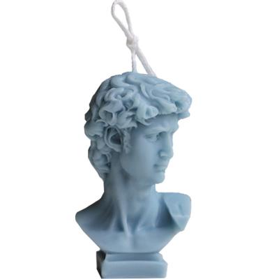 China Birthdays Wholesale David Head Statue Small Scented Candle for Decoration for sale