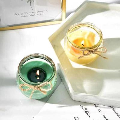 China Eco - Friendly Soy Glass Scented Candles Scented Candles Decorative Luxury Scented Candles In Glass Jar for sale