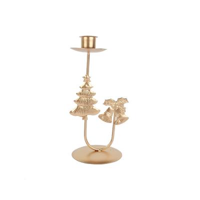 China Wholesale Home Decoration Christmas Candle Stands Holder Metal Candlestick Holder For Home Decoration for sale