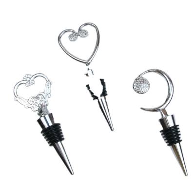 China Wholesale Cheap High Quality Fancy Metal Wine Stopper Viable For Wine Bottle for sale