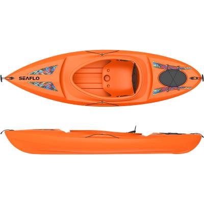 China Sit In Kayak Seaflo Simple Wholesale Sit In Canoe Plastic Kayak For Sale For 1 Person for sale