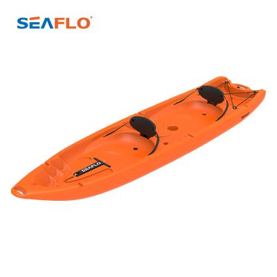 China Double Outdoor Kayak 2 Seater Sea Kayak Double Person Plastic Canoe Tour Kayak For Two Person for sale