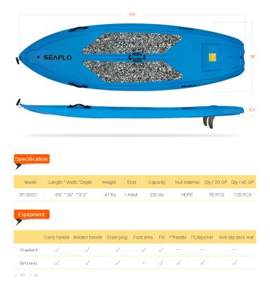 China Relaxing Durable SUP Rack Up Sup Paddle Board For Surfing for sale