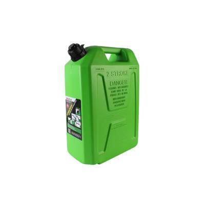 China 20L green plastic 5.3 gallon plastic fuel tank container for sale