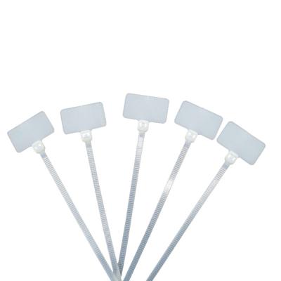 China China Suppliers Cold-resistant Plastic Bag Zip Clamps White Nylon Cable Tie for sale