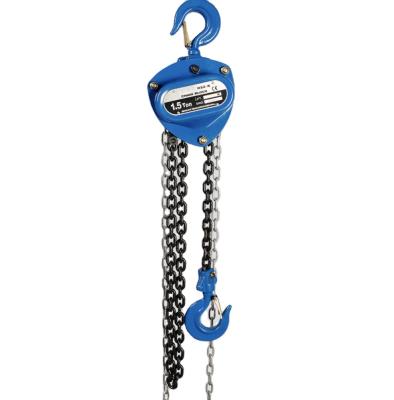 China Manual Chain Block Ficiency Light Duty Lifting 1.5 Ton Chain Hoist for sale