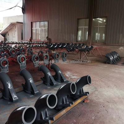 China Building Material Shops Concrete Pump Spare Parts DN125 Cast Iron 90 Degree PUTZMEISTER Elbow for sale