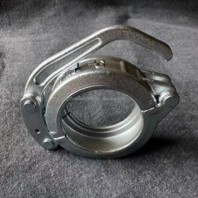 China Excavator Putzmeister Concrete Pump Pipe Snap DN80 Coupling Flange With Base for sale