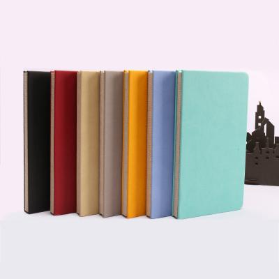 China New Stain Custom Logo Macaron 7 Color Hardcover Hand Book Notebook A5 Notebook Business PU Hand Book for sale