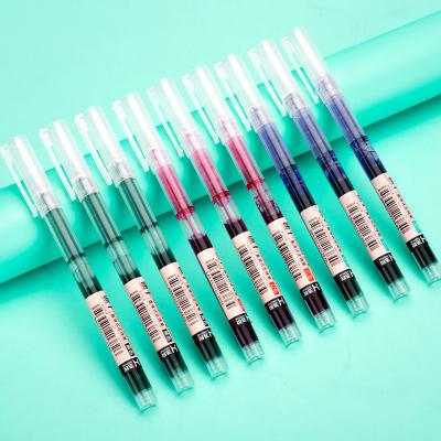 China Natural Straight Liquid Colored Pens Gel Student Pen Quick-drying 0.5mm Gel Ink Pen for sale