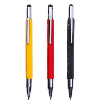 China office & Wholesale Customized Multifunctional Metal Mechanical Pen Screwdriver Scale Touch Screen Mechanical Pen School Pen for sale