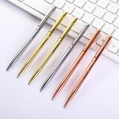 China office & School Pen Office Metal Ballpen Ballpoint Pen Wholesale Customizable Logo Business Rotary for sale