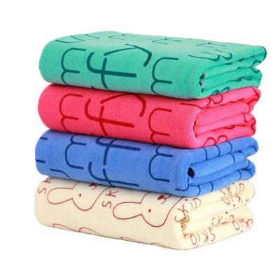 China Custom Logo Washcloth Face Towel QUICK DRY Cheap Printed Soft Absorbent Bath Towel Set Wholesale for sale