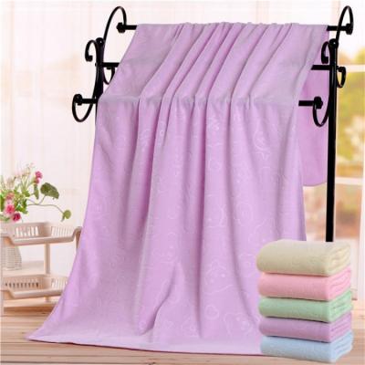 China QUICK DRY Microfiber Embossed Bathroom Towel High Absorbent Bath Towel Bath Linens With Towel Wrapping Design for sale