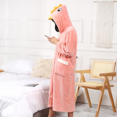 China Elegant Plush Luxury Plush Long Robe Soft Bathrobe Terry Cloth Knee Length Warm Soft Robes For Women for sale