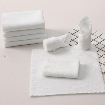 China Wholesale Custom Cheap QUICK DRY Hotel Hand Face Towel /disposable White Kitchen Cleaning Small Square Towel Cloth for sale