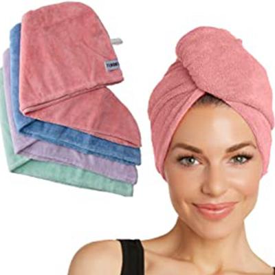 China Wholesale Custom SPA Super Absorbent Quick Dry Women QUICK DRY Drying Wrap Salon Towel Turban Microfiber Towel For Hair for sale