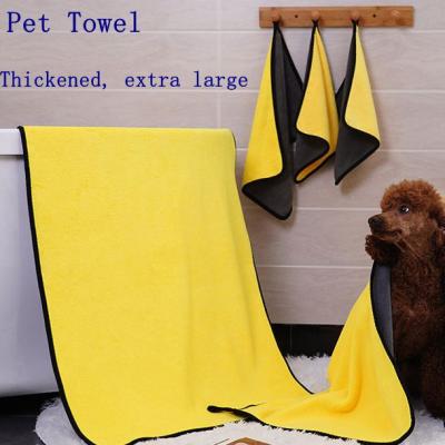 China Cartoon Logo Pet Towel Hair Cleaning Use Microfiber Dog Towel QUICK DRY Custom Wholesale Washable Quick Dry Absorbent Towel for sale