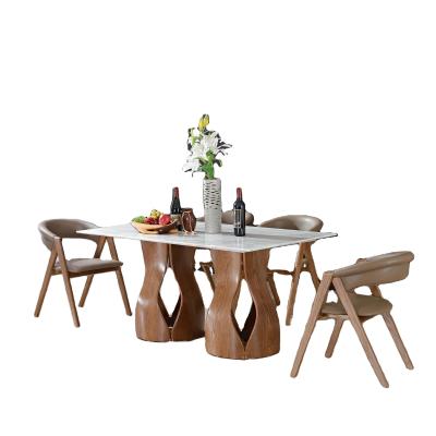 China (Other)Adjustable modern wood dining table and chair set dining room/luxury hotel room furniture for sale